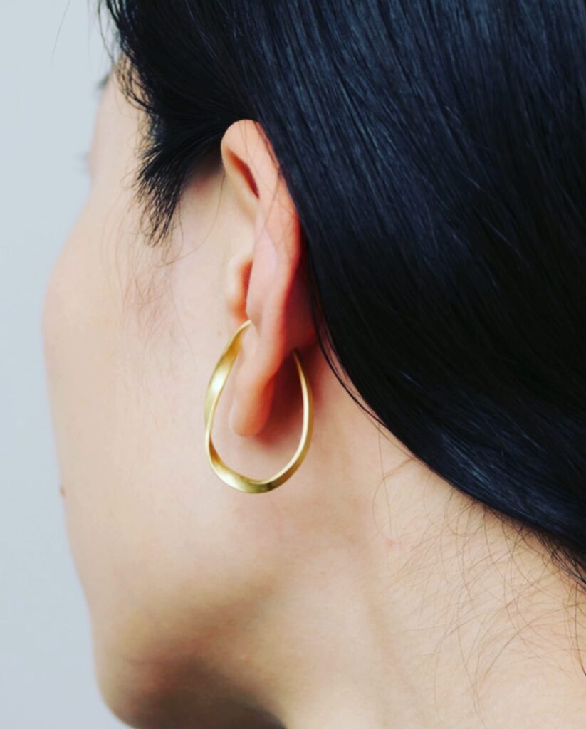 _Fot plate earring S _ twist イヤーカフ - その他