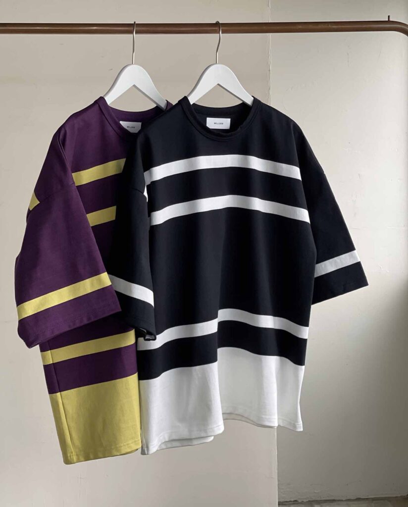 WELLDERのランダムボーダーTシャツ。 | Sites&Lab サイツアンドラボの 